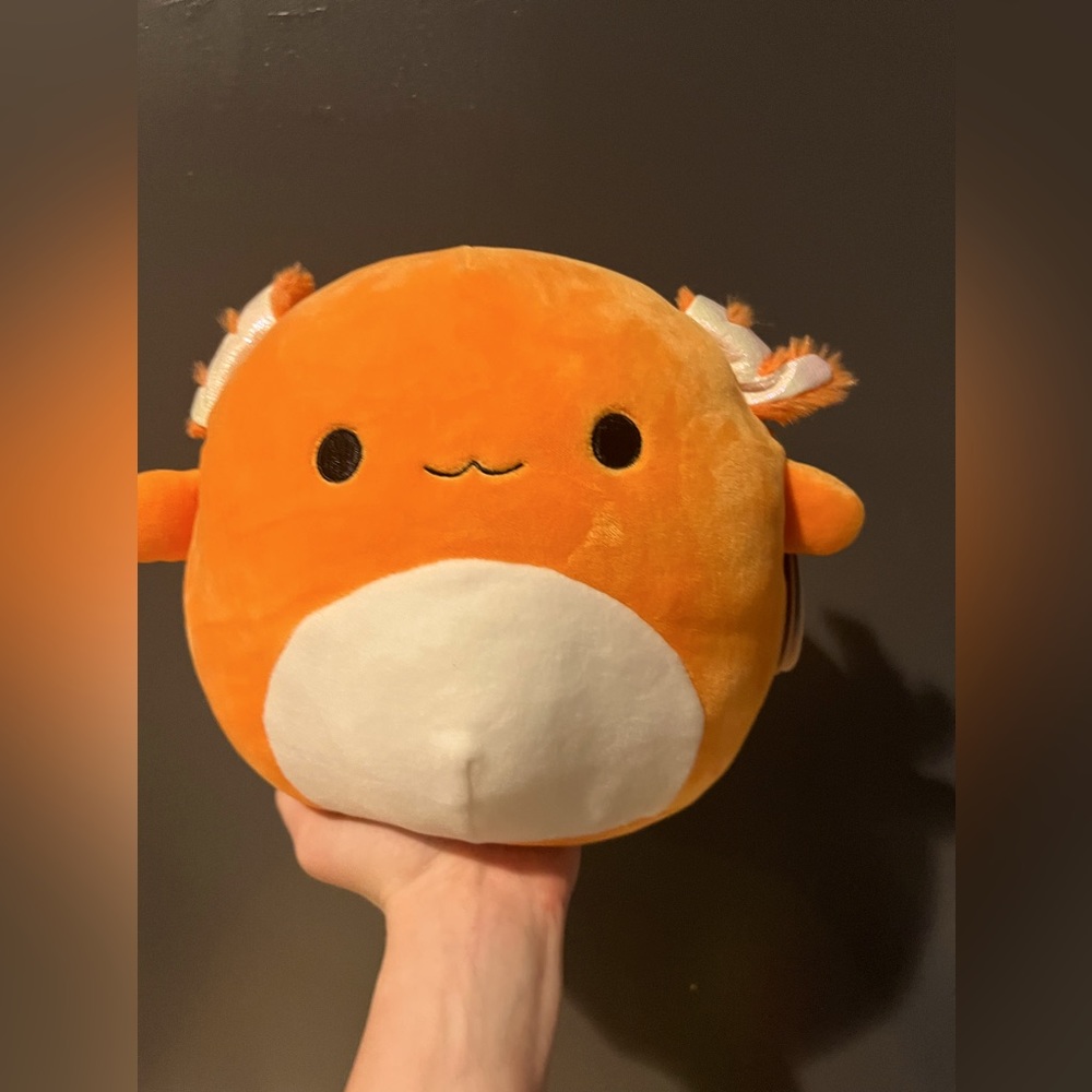 NWT Squishmallow Nico the Orange Axolotl